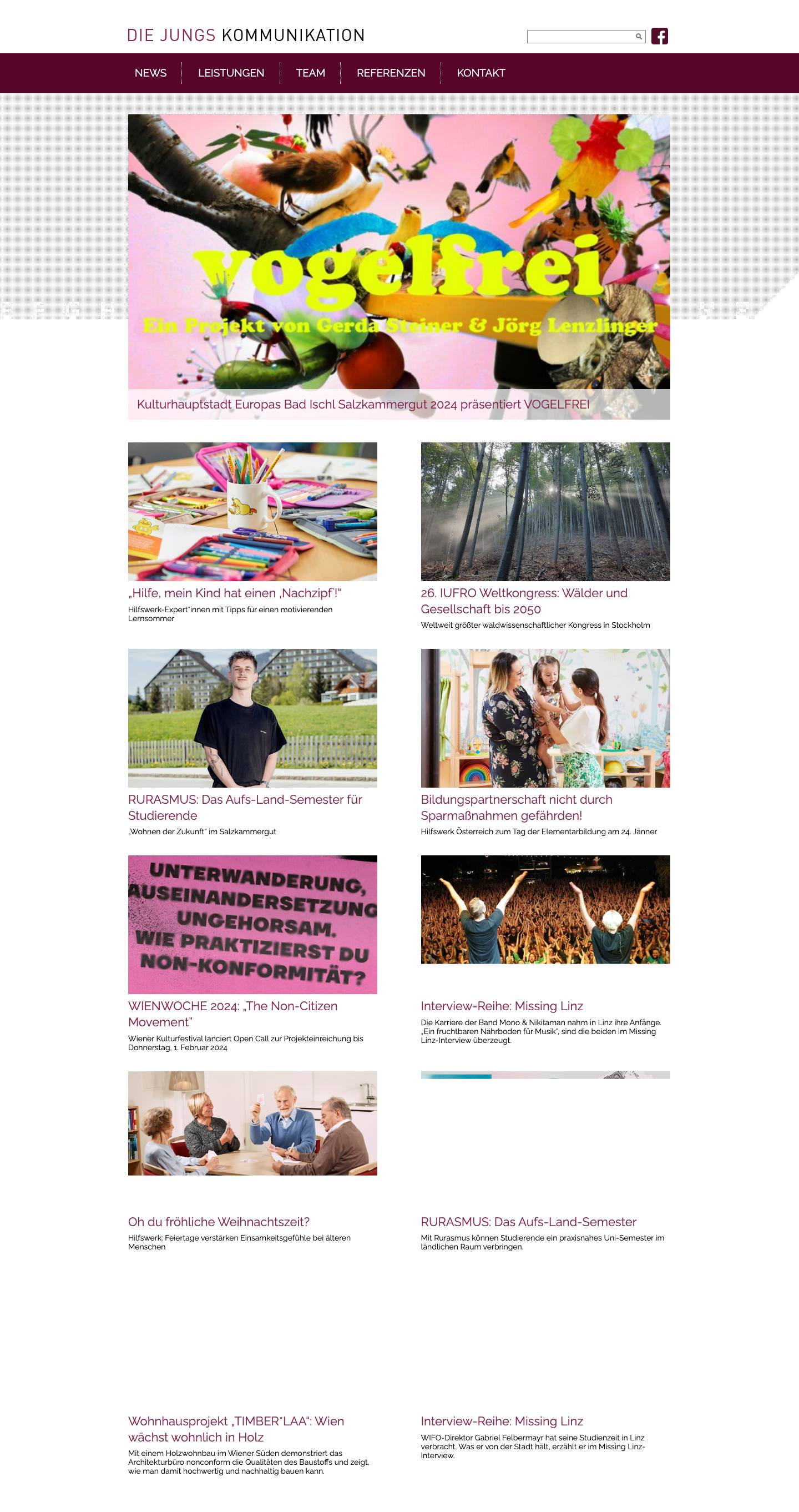 Home - die jungs kommunikationdie jungs kommunikation - Full Screenshot