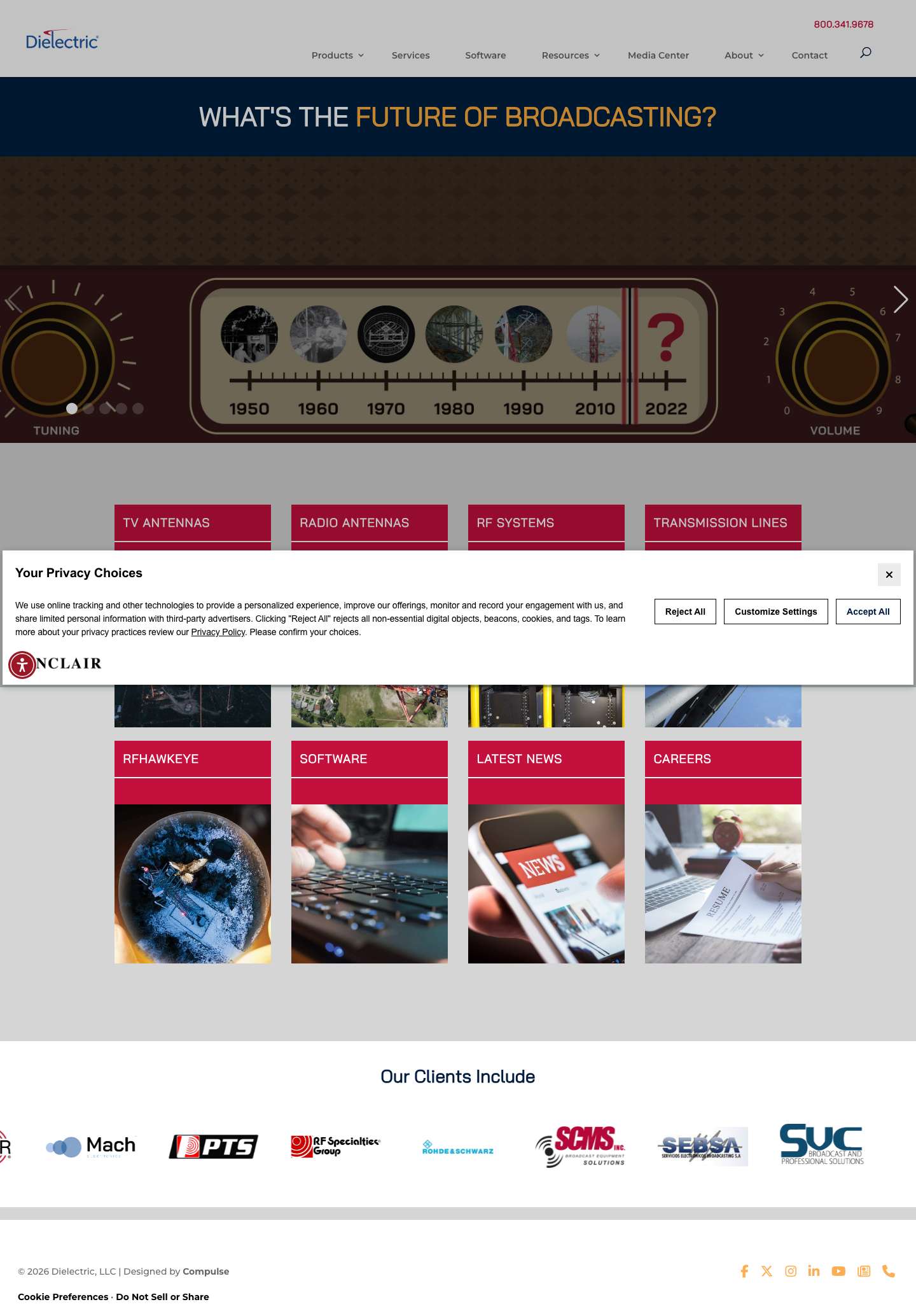 Home - Dielectric - Full Screenshot