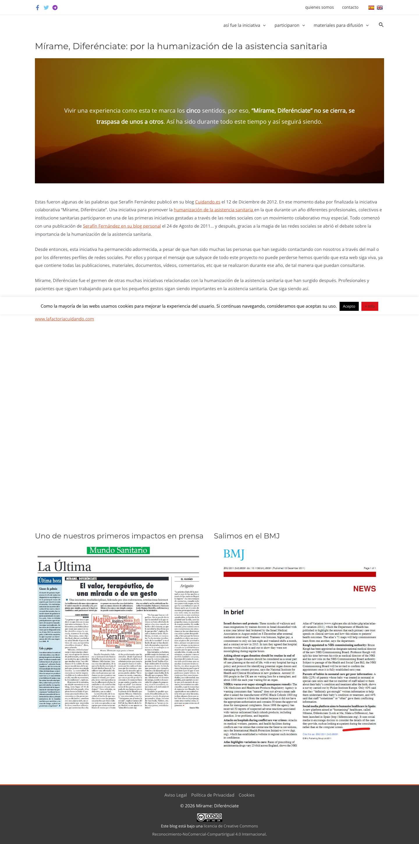 Mírame, Diferénciate: por la humanización de la asistencia sanitaria - Mírame: Diferénciate - Full Screenshot