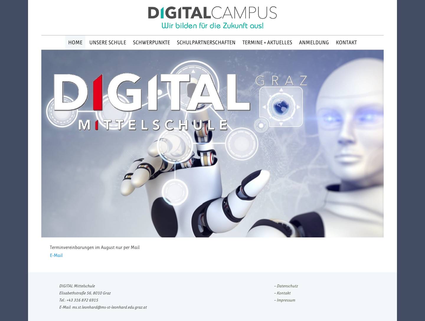 Home - DIGITAL-Mittelschule - Full Screenshot