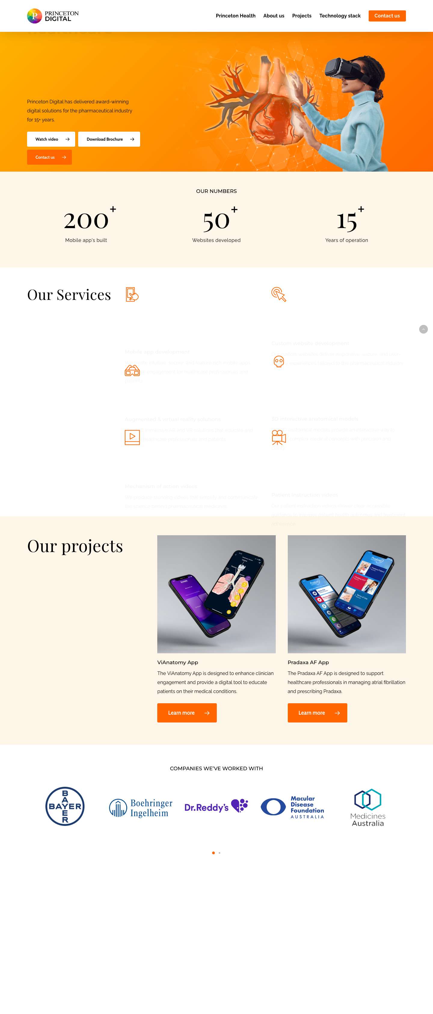 Princeton Digital – Web design & development Mobile services - Full Screenshot