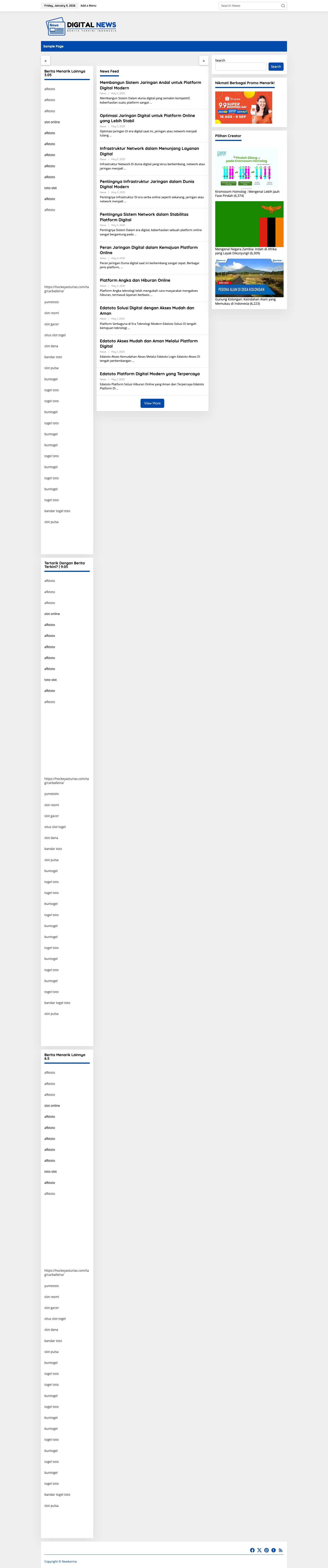 Digital News Indonesia - Kumpulan Berita Terkini Dan Terupdate - Full Screenshot