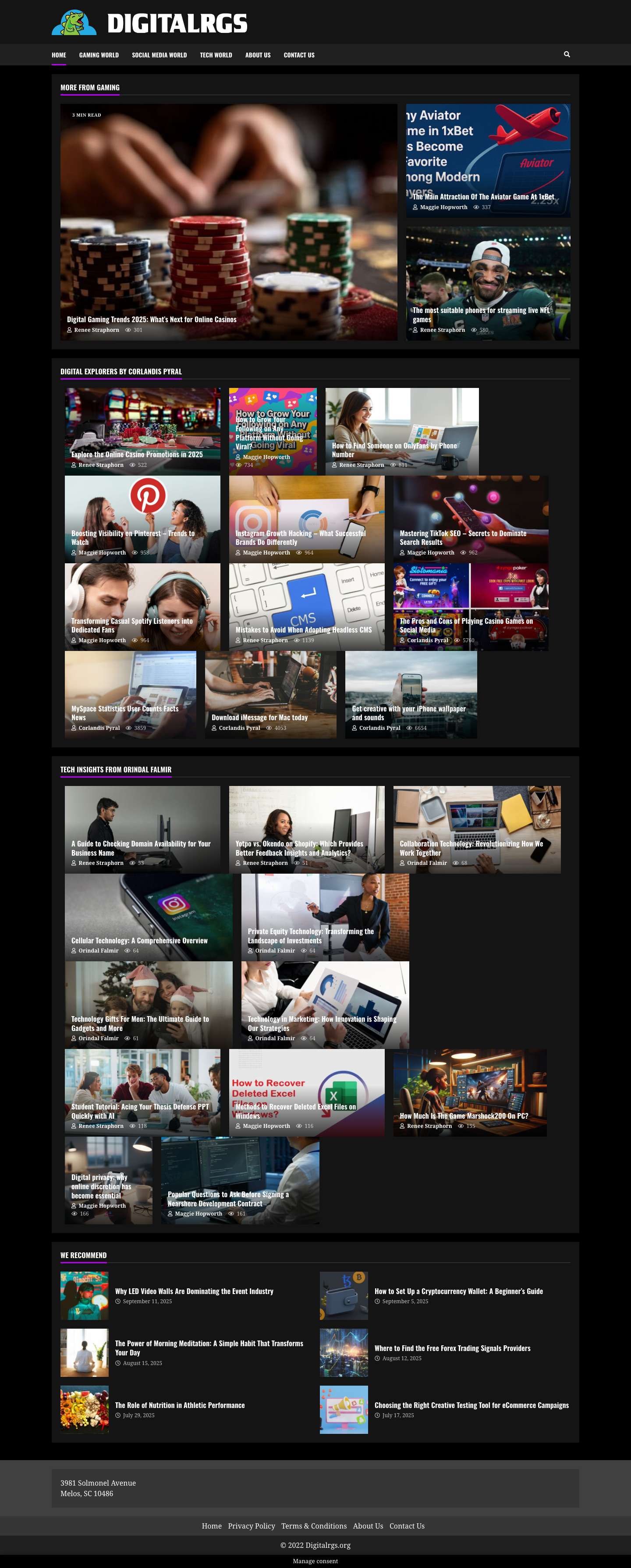 Home - DigitalrgsHome - Digitalrgs - Full Screenshot