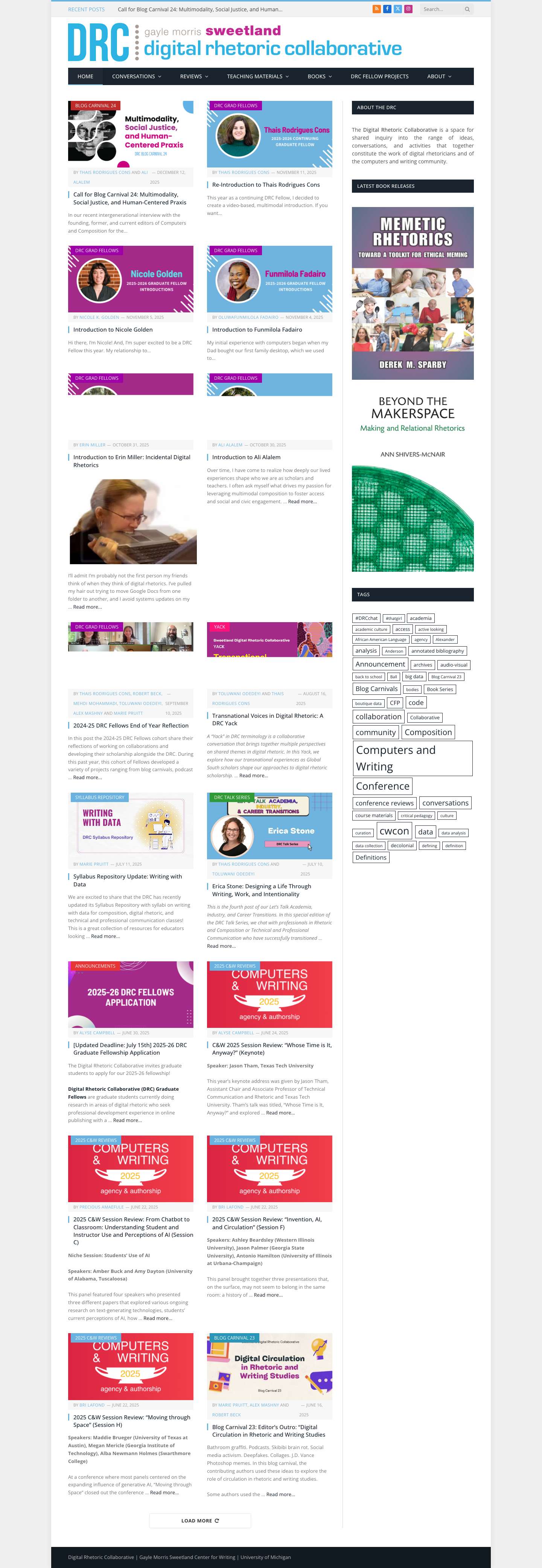 Sweetland Digital Rhetoric Collaborative - Full Screenshot