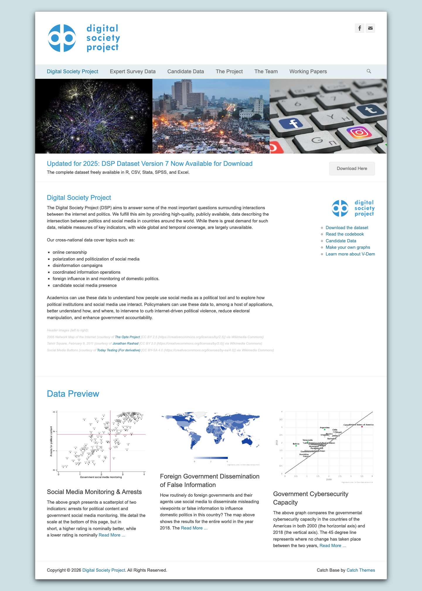 Digital Society Project - Full Screenshot