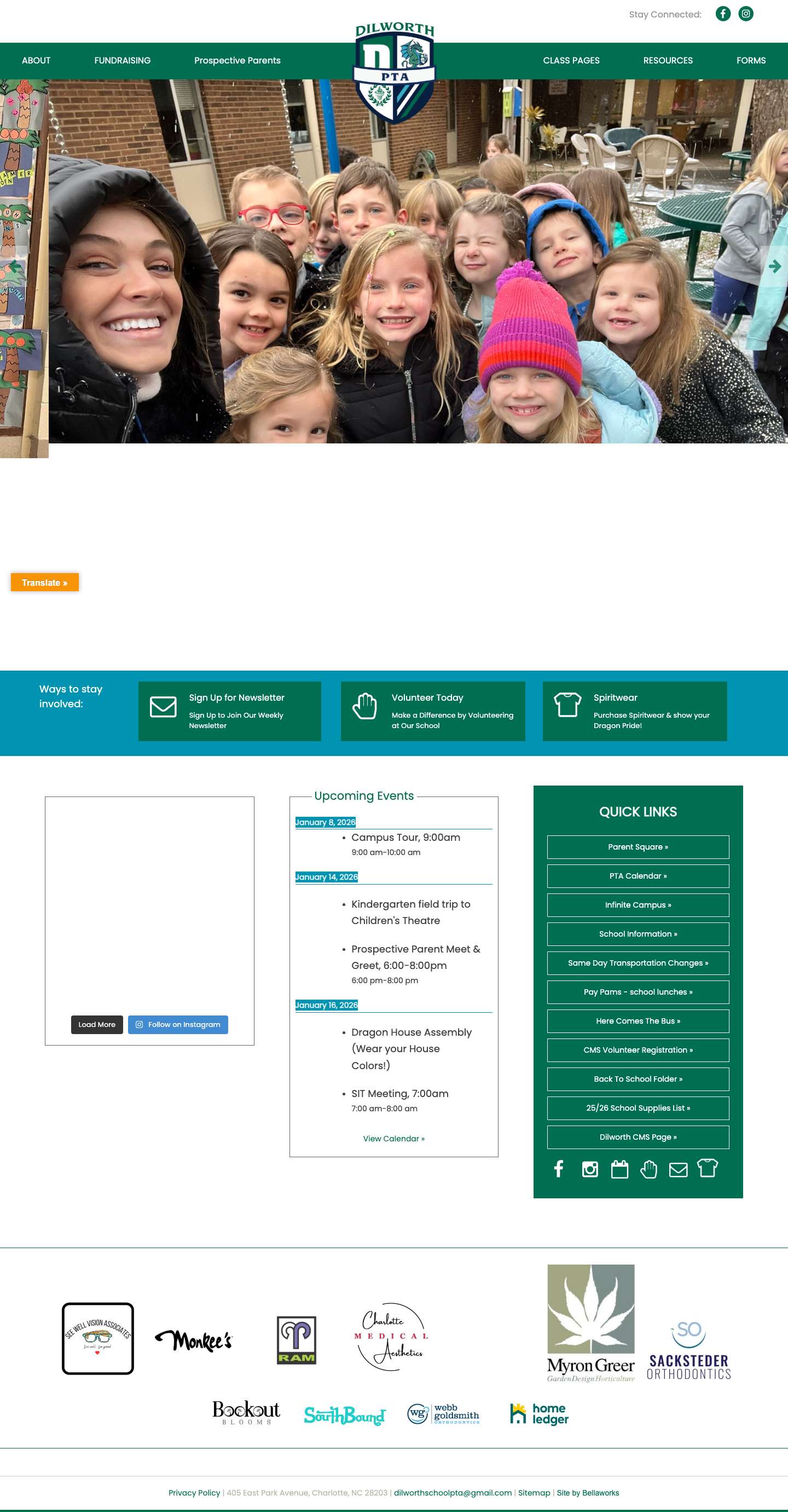 Dilworth PTA | Dilworth PTA - Full Screenshot