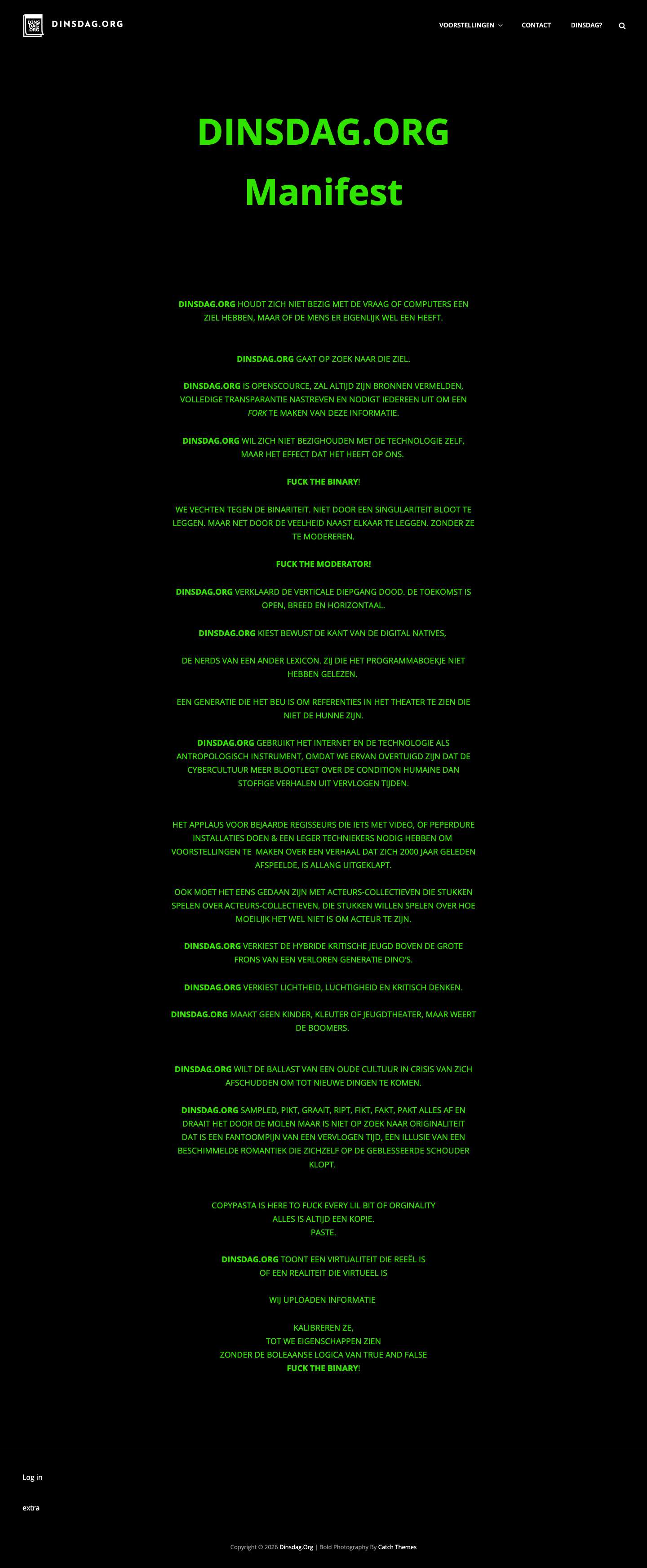 Dinsdag.org - Full Screenshot