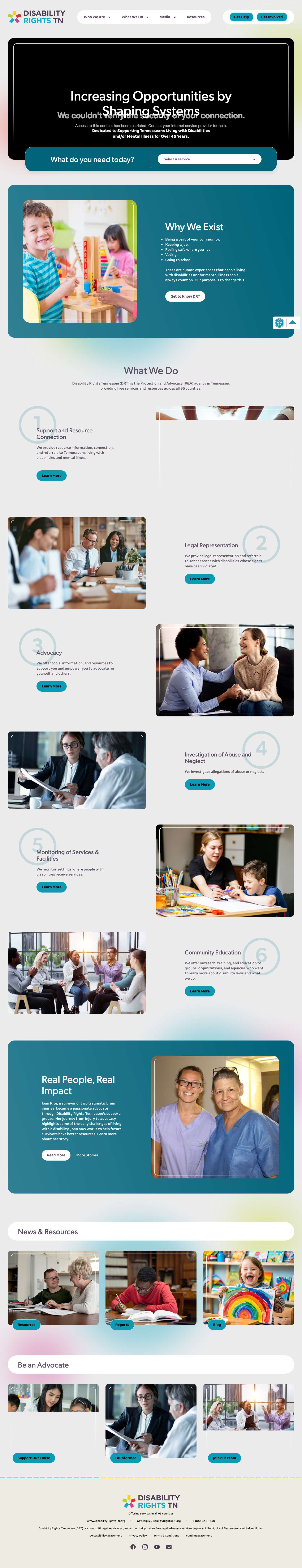 Home - Disability Rights001 - Accessibility - Full Screenshot