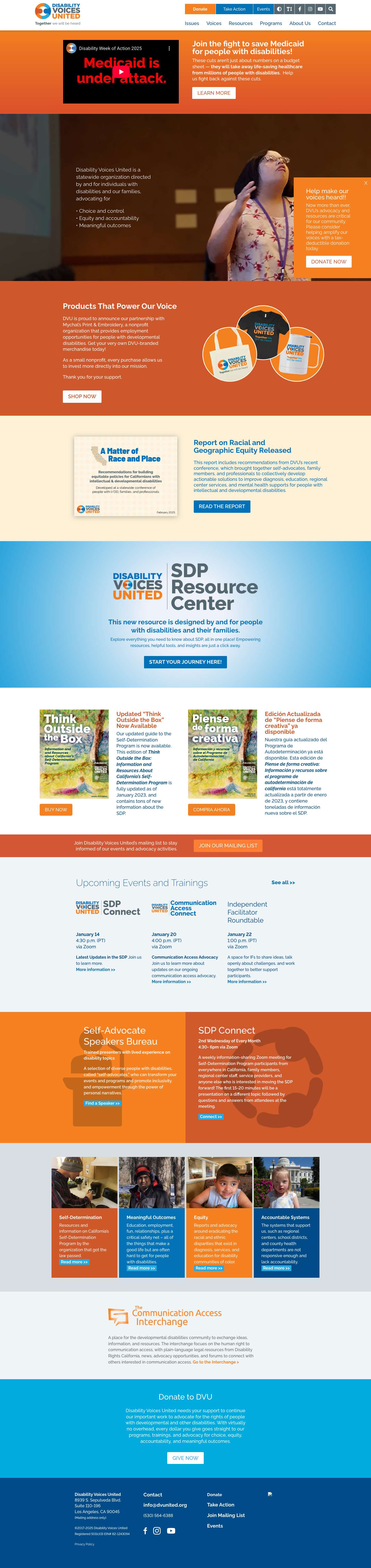 Disability Voices United | - Full Screenshot