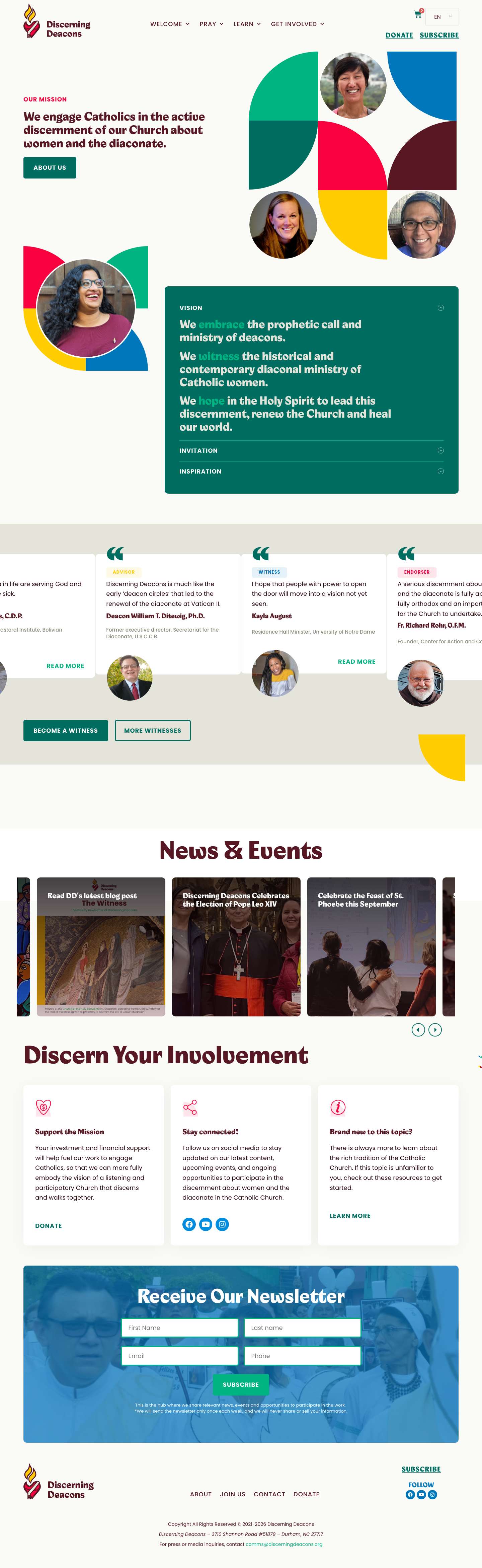 Home - Discerning Deacons - Full Screenshot