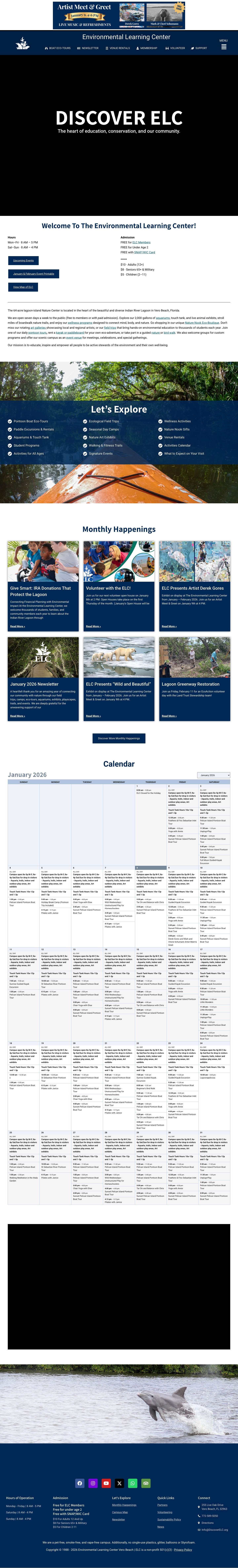 Environmental Learning Center Vero Beach - Full Screenshot