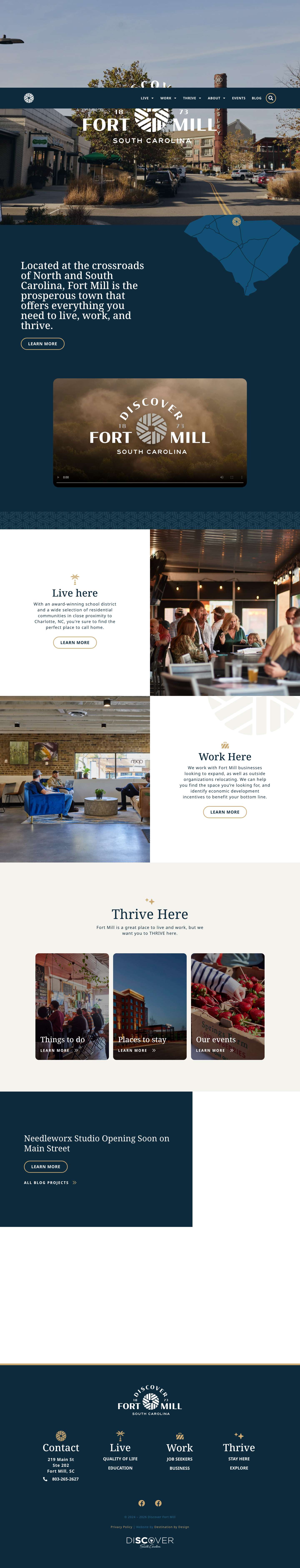 Fort Mill Economic Partners - Home - Full Screenshot