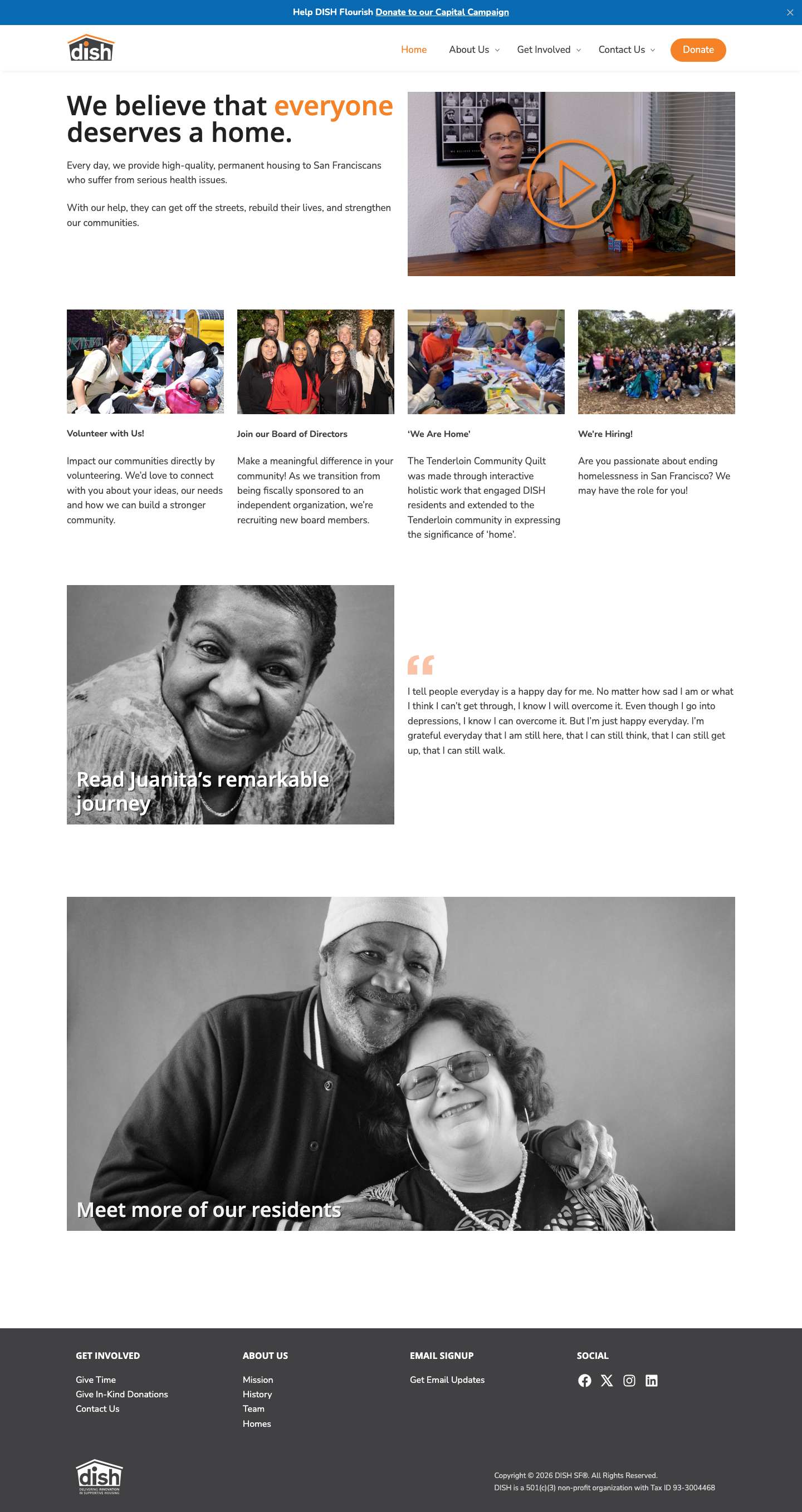 DISH SF – Delivering Innovation in Supportive Housing - Full Screenshot