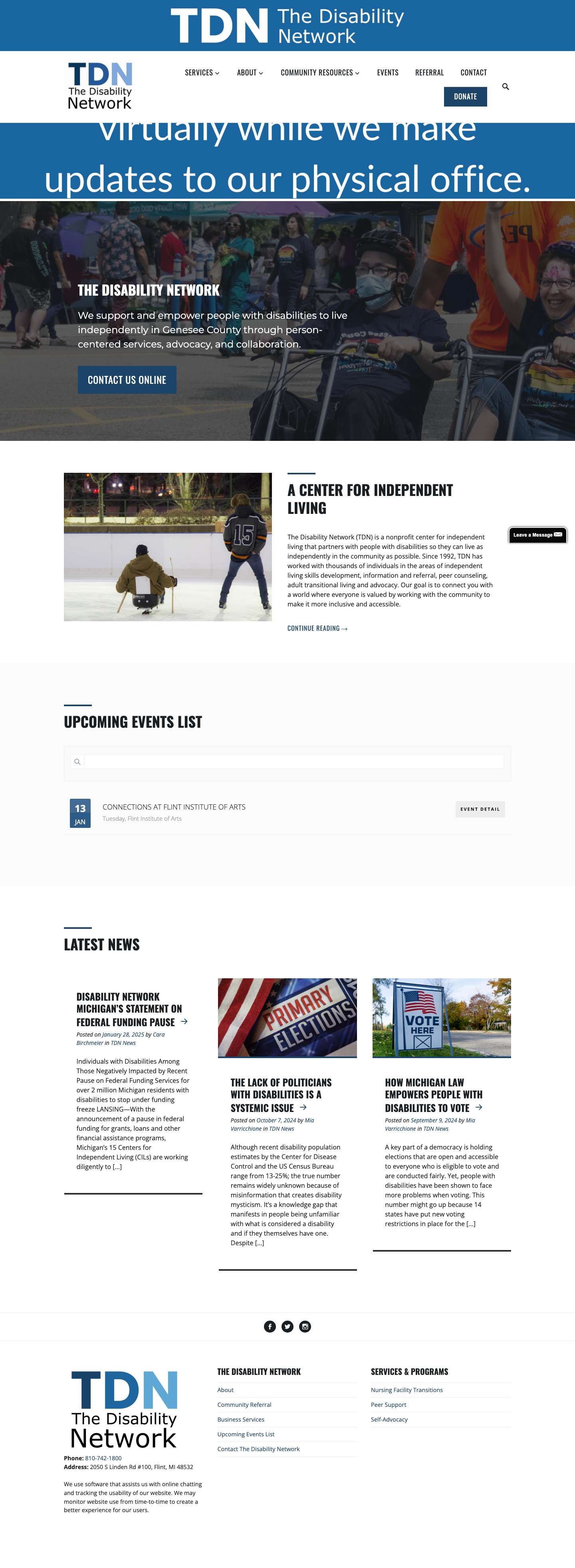 The Disability Network - Full Screenshot