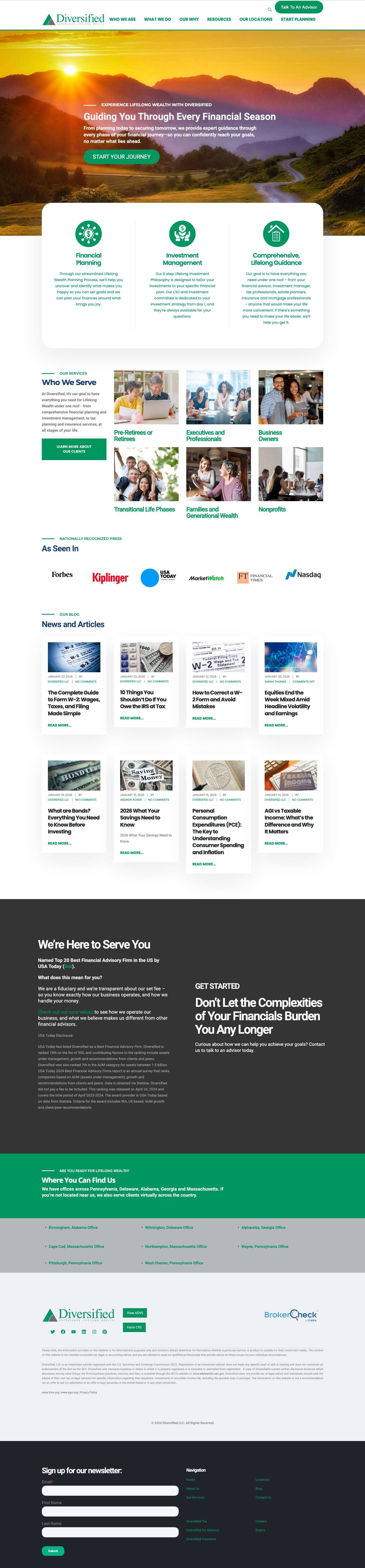 Home - Diversified LLC - Full Screenshot