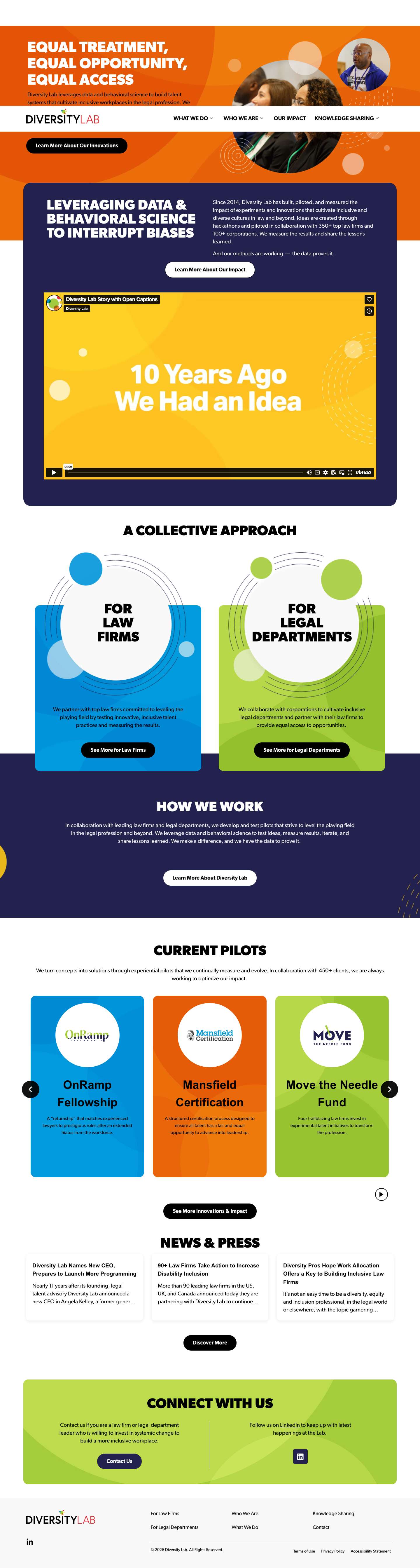 Home - Diversity Lab - Full Screenshot