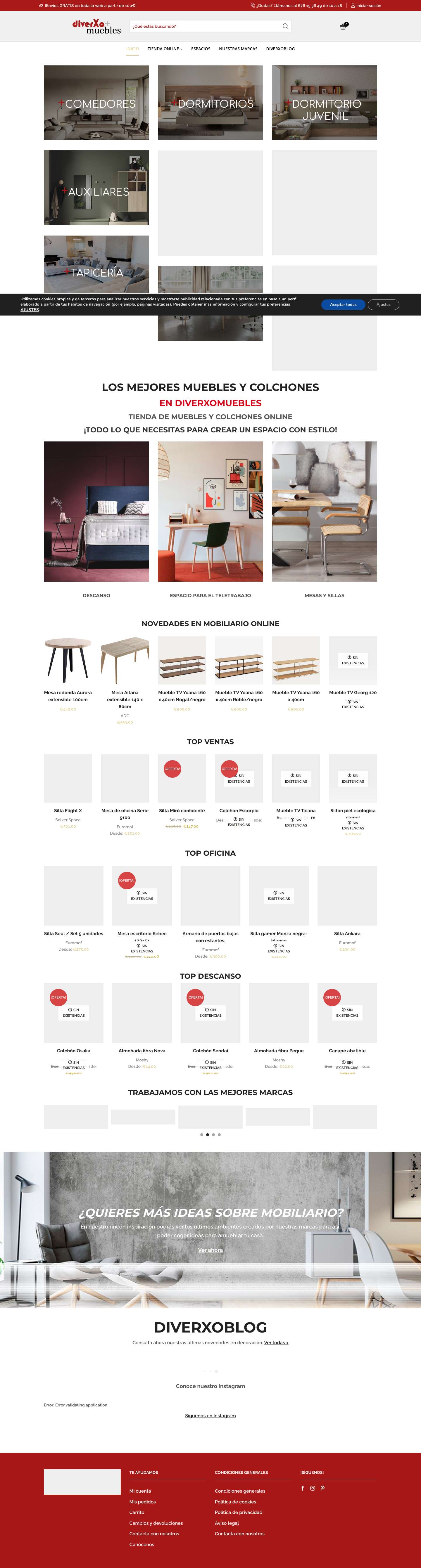Diverxo Muebles - Full Screenshot