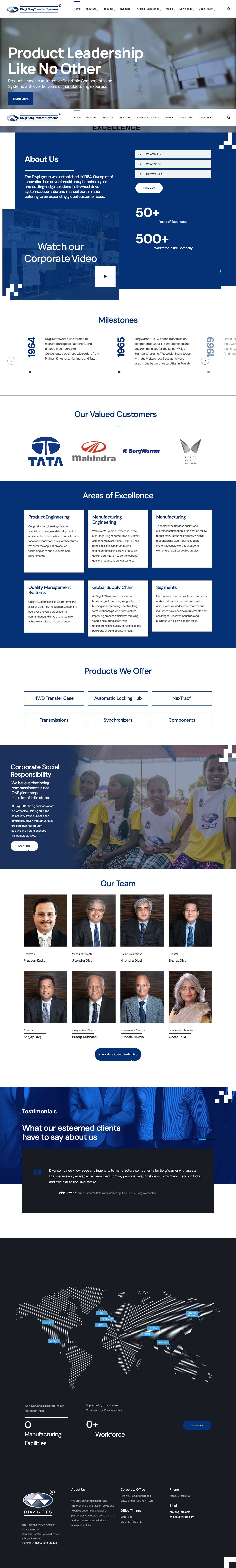 Divgi TorqTransfer Systems – Product Leadership like No Other - Full Screenshot