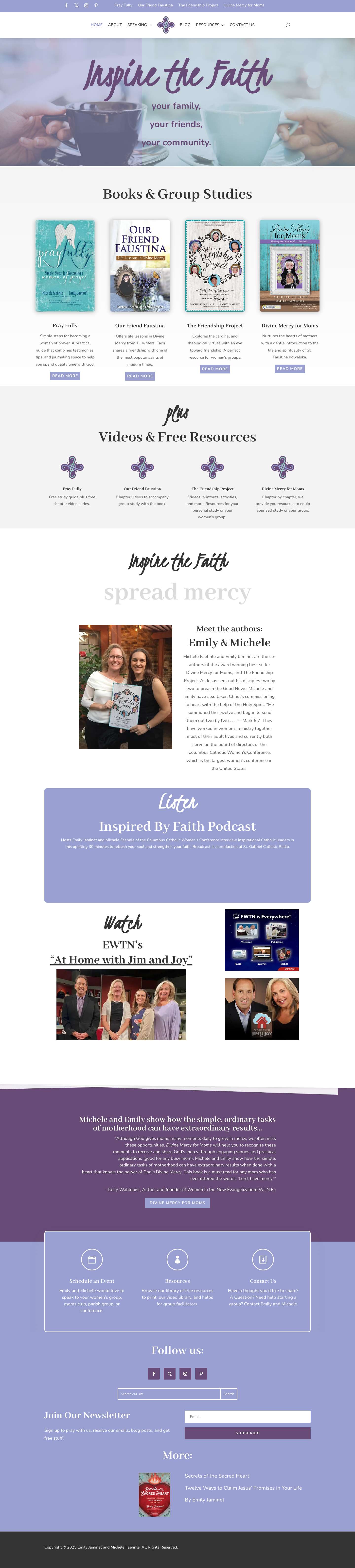 Home - Inspire the Faith - Full Screenshot