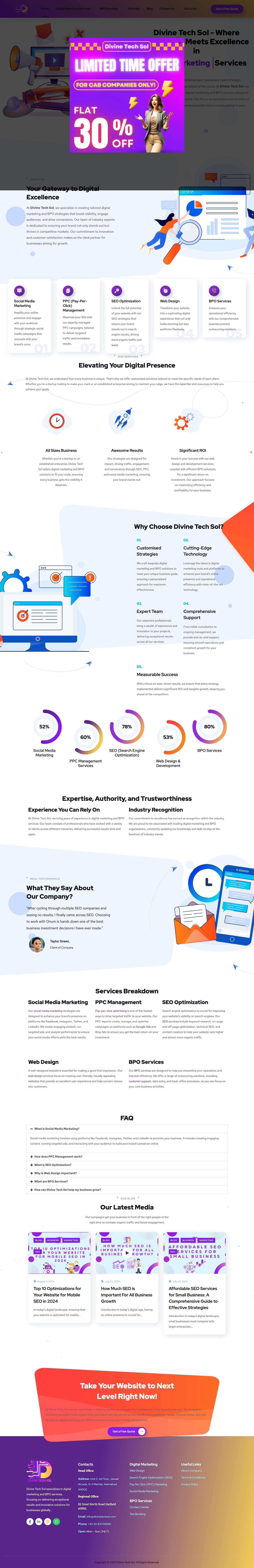 Top Digital Marketing & BPO Services in the UK | SEO, SMM, PPCClutch Widget - Full Screenshot