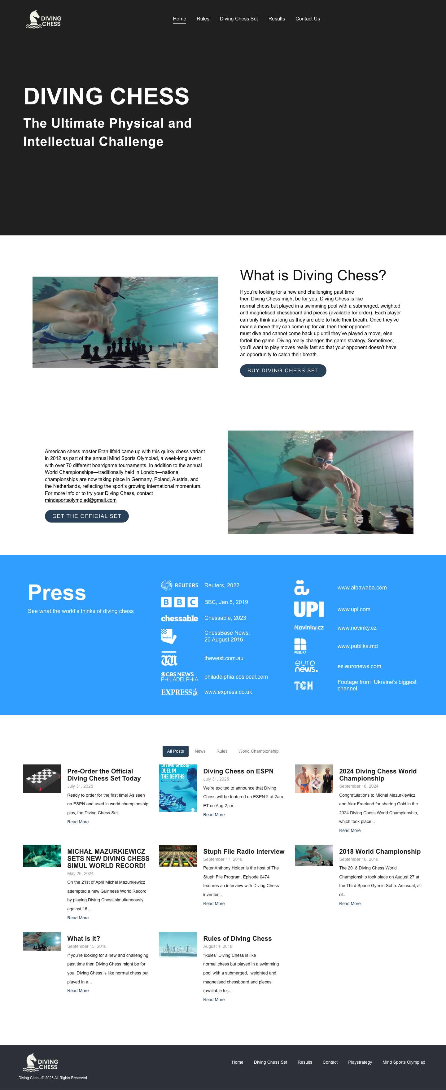 Diving Chess – The Ultimate Physical and Intellectual Challenge - Full Screenshot