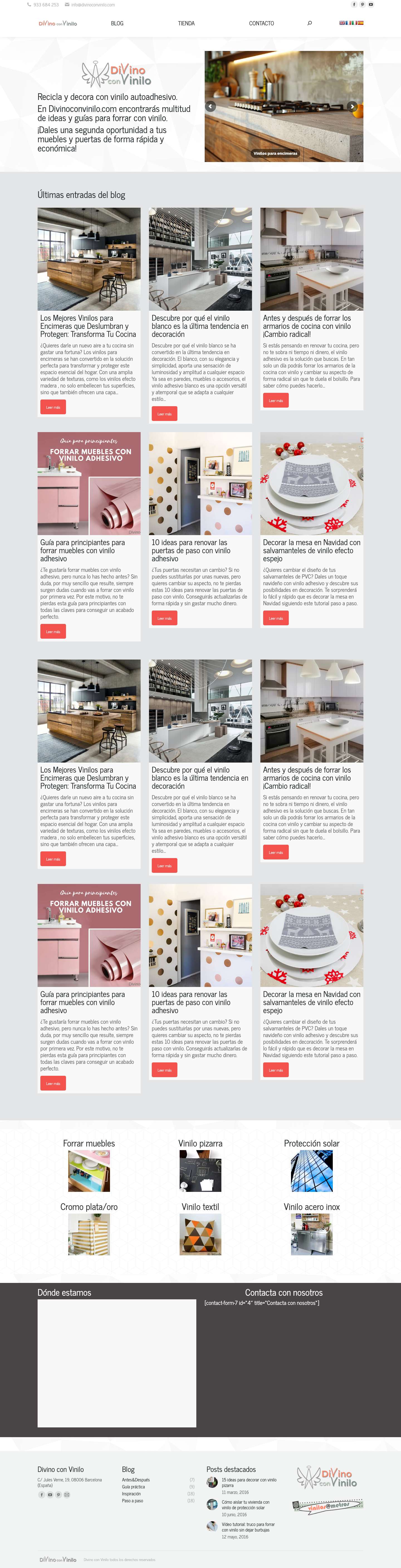 Inicio - Divino con Vinilo - Full Screenshot