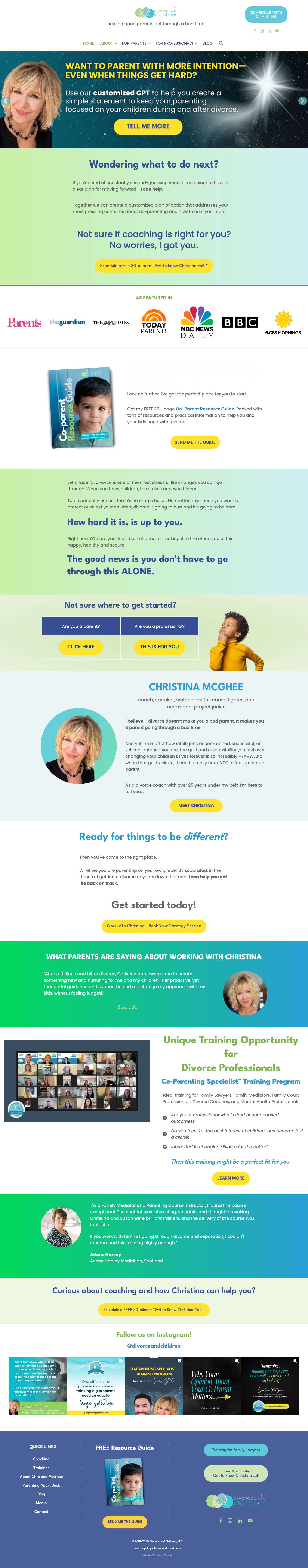 Divorce & Children - Divorce and Children - Full Screenshot