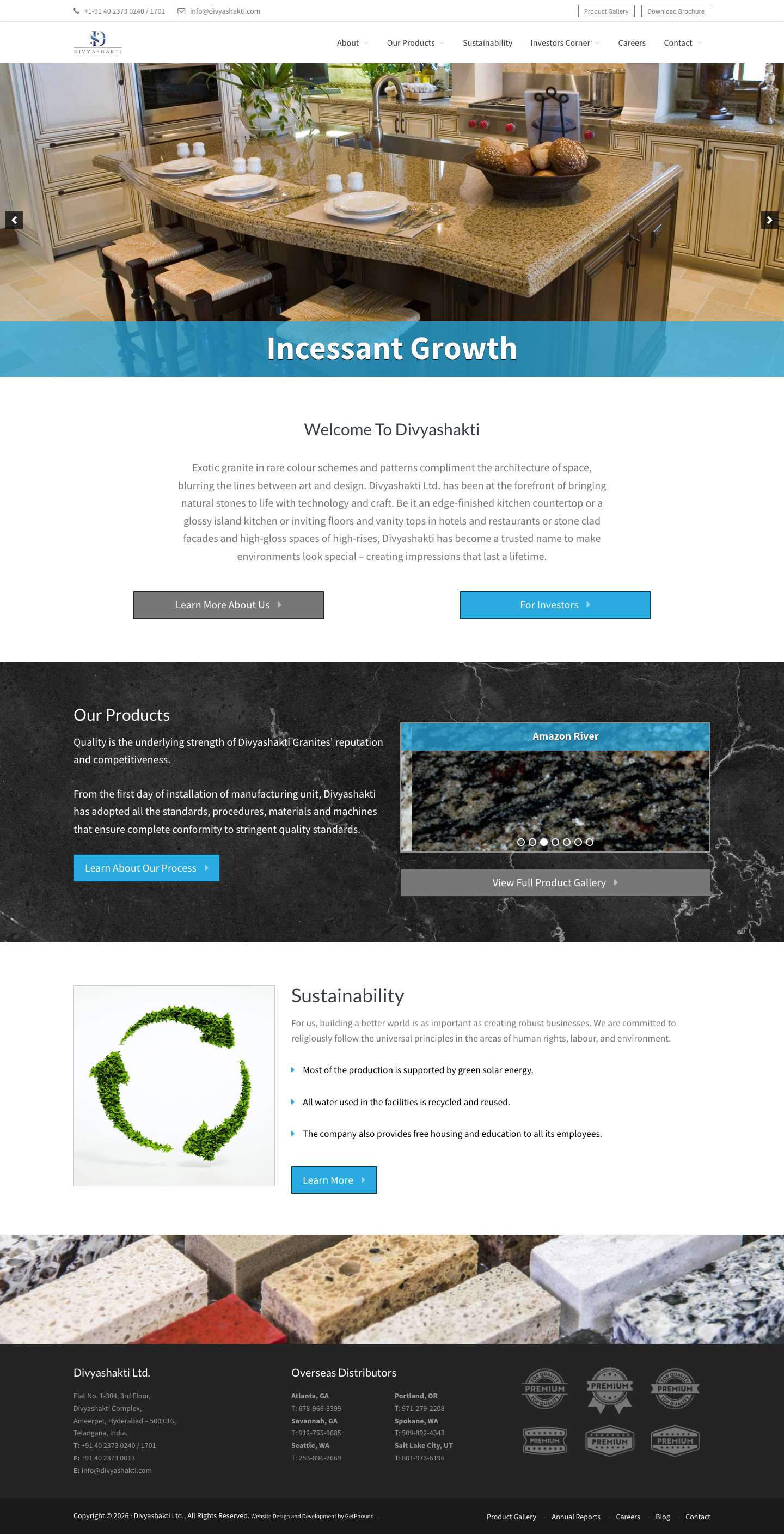 Home - Divyashakti Ltd. - Full Screenshot