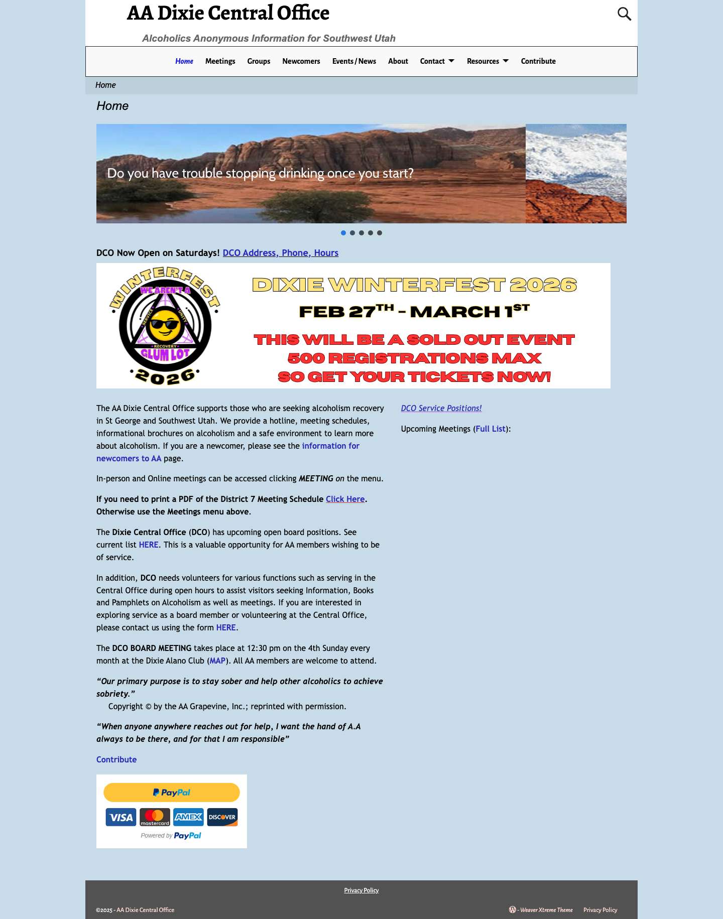 Home - AA Dixie Central Office - Full Screenshot