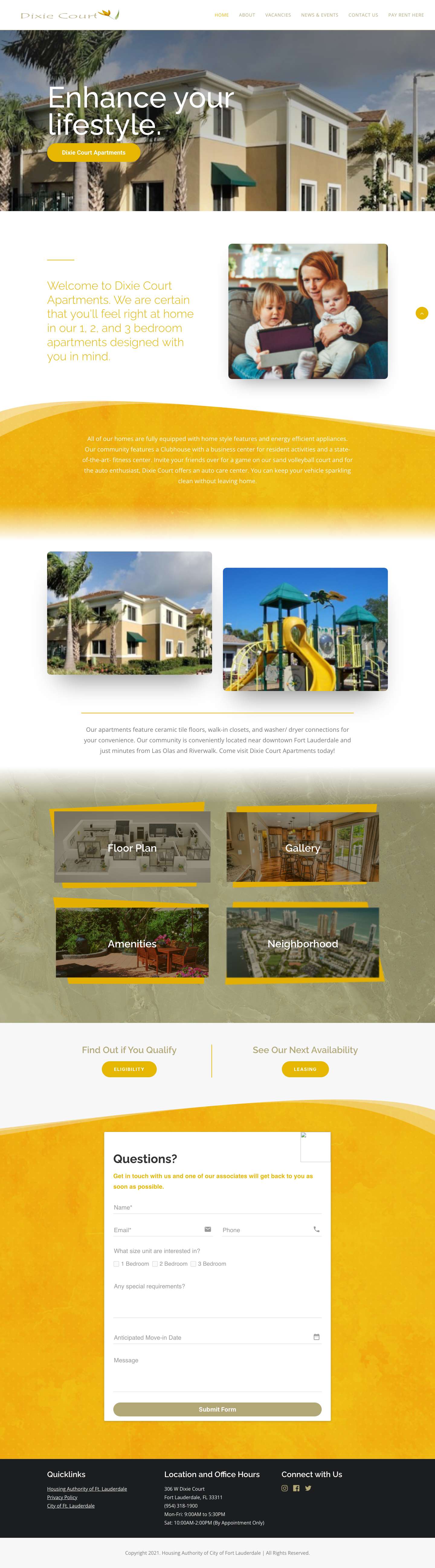 Dixie Court Apartments - Full Screenshot