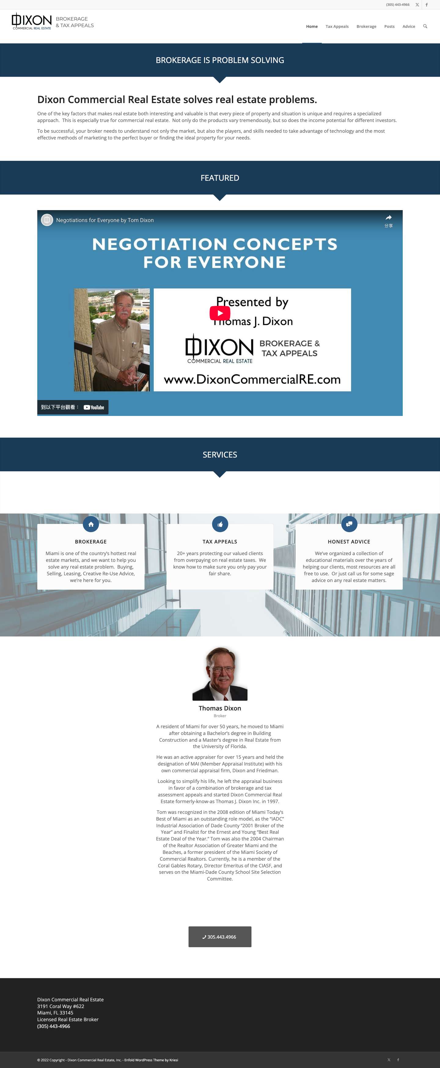 Dixon Commercial Real Estate – Brokerage & Tax Appeals for South FloridaClick to open the search input fieldScroll to top - Full Screenshot