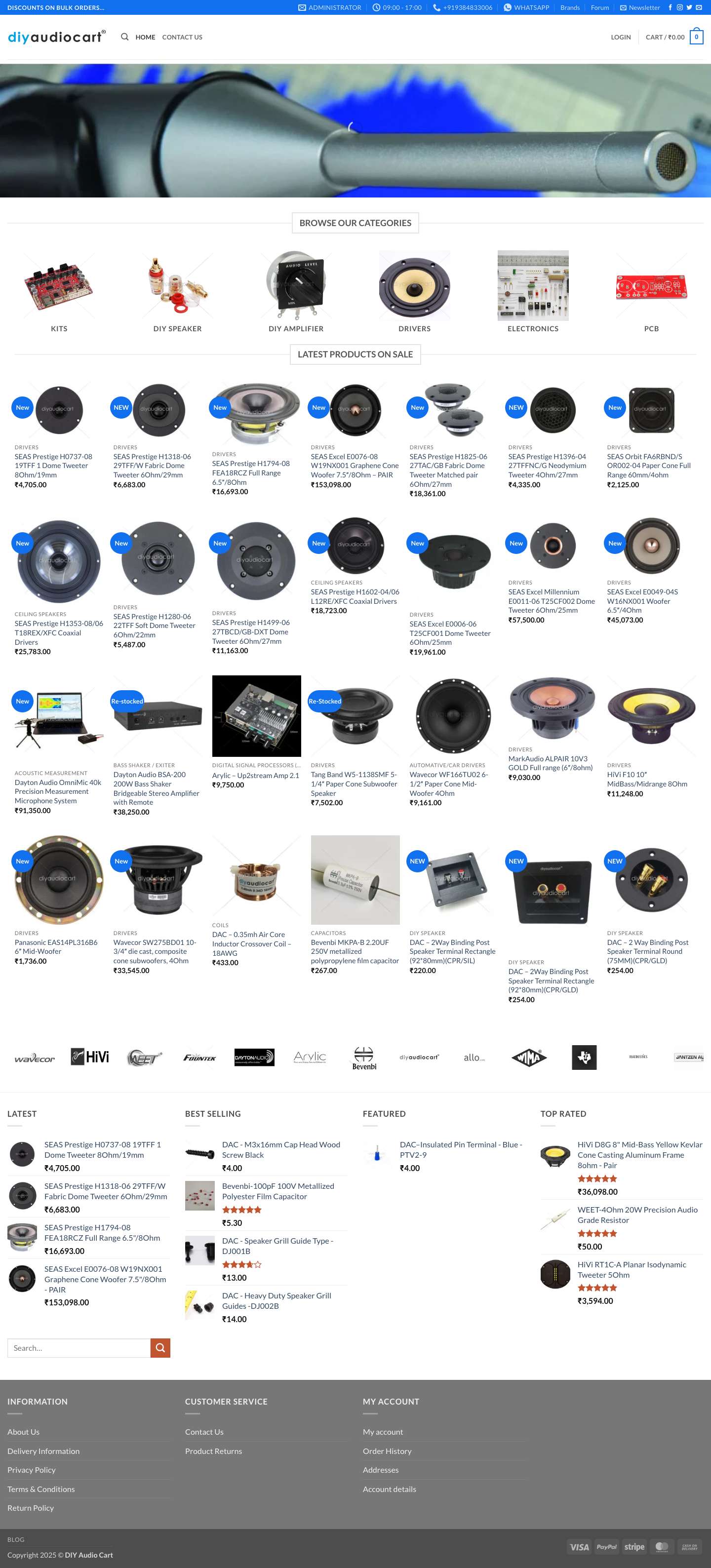 Home - diyaudiocart - Full Screenshot