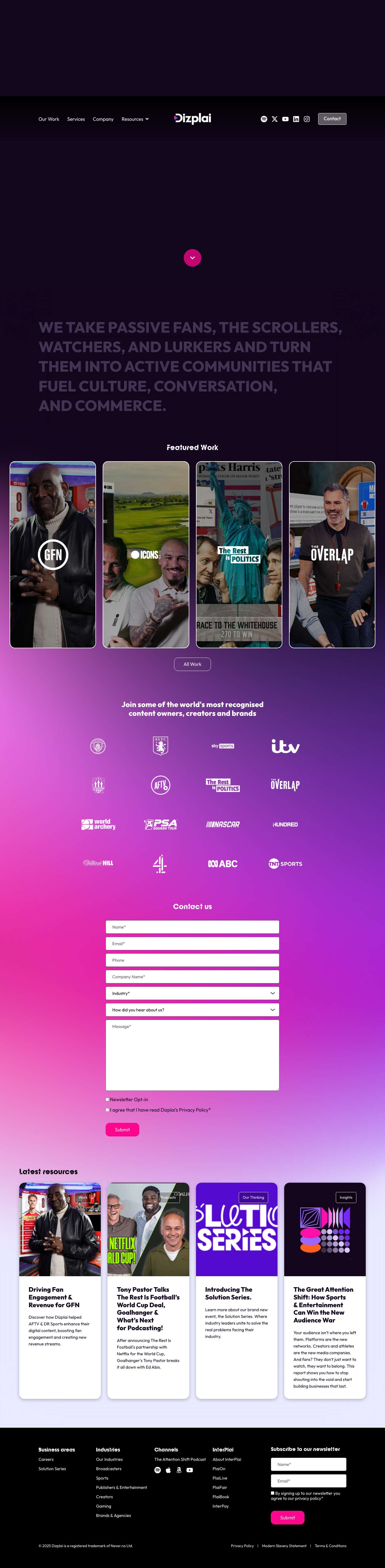 Make Every Fan Count • Dizplai - Full Screenshot