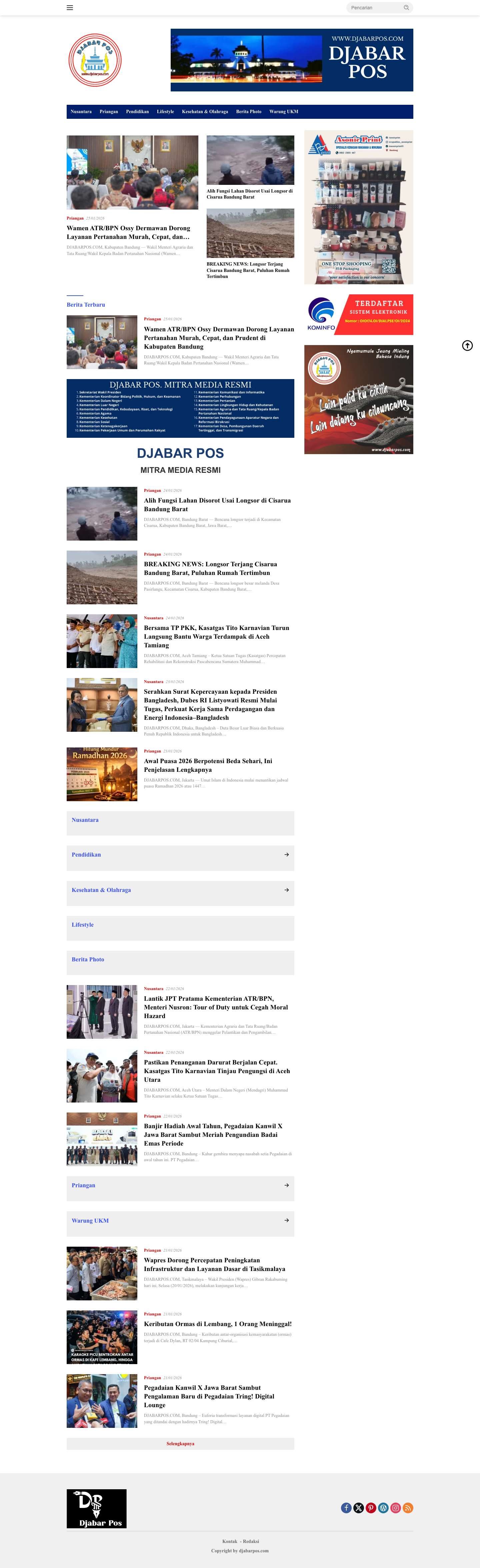Djabar Pos : Bijak Tanpa Memihak - Full Screenshot