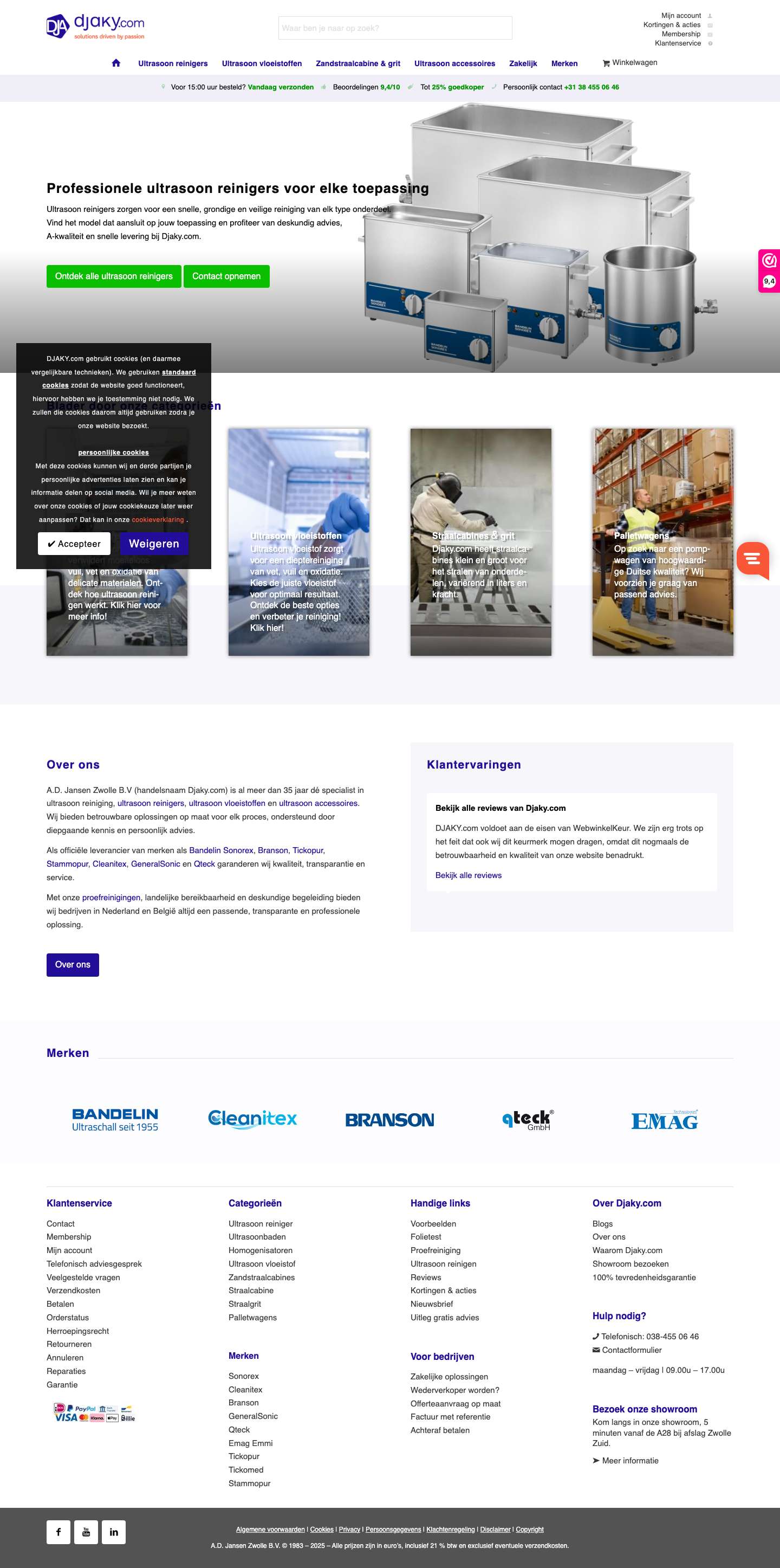 Djaky.com | Professionele oplossingen » tot 25% Goedkoper ..Klik om het zoekinvoerveld te openenWinkelwagenVorigeVolgendeScroll naar bovenzijdeOpen Berichten Balk - Full Screenshot