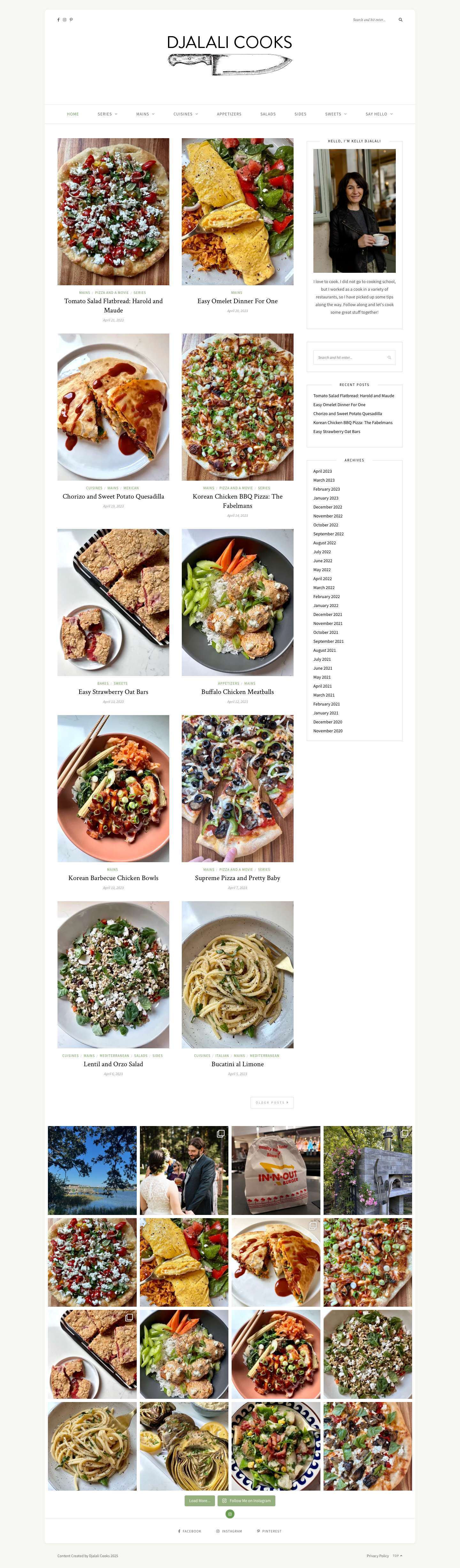 Djalali Cooks » Intuitive Cooking with Kelly Djalali - Full Screenshot