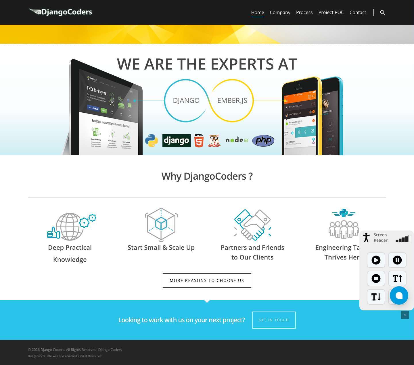 Django Coders – Django Development - Full Screenshot