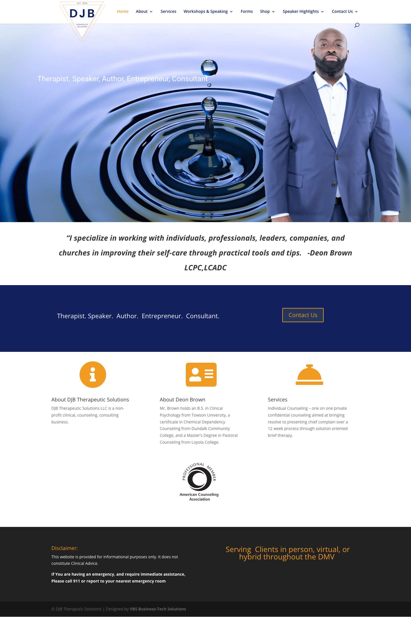 DJB THERAPEUTIC SOLUTIONS | - Full Screenshot