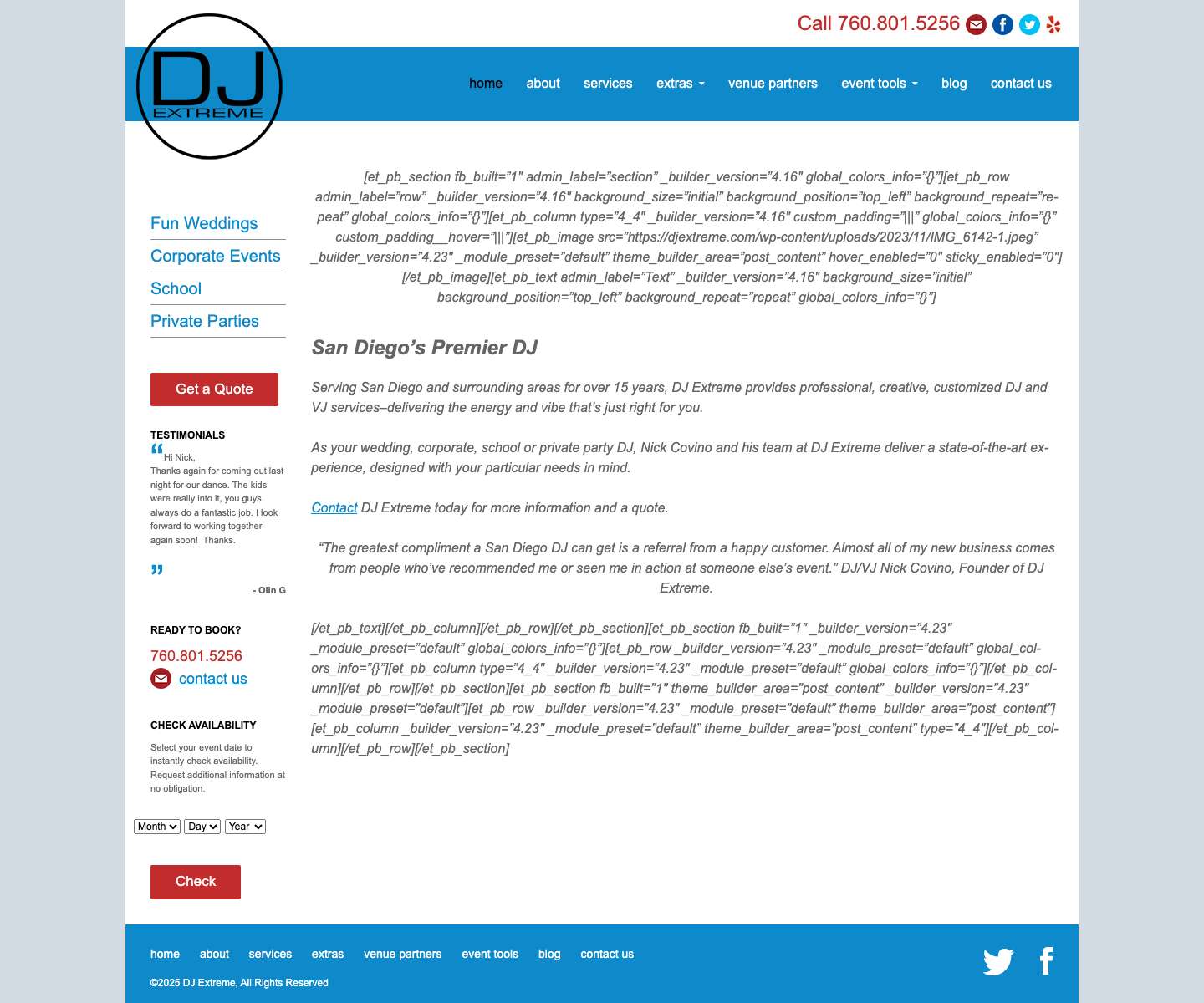 DJ Extreme | San Diego's Premier DJFind the Best DJ Near Me for Your Event | DJ Extreme - Full Screenshot