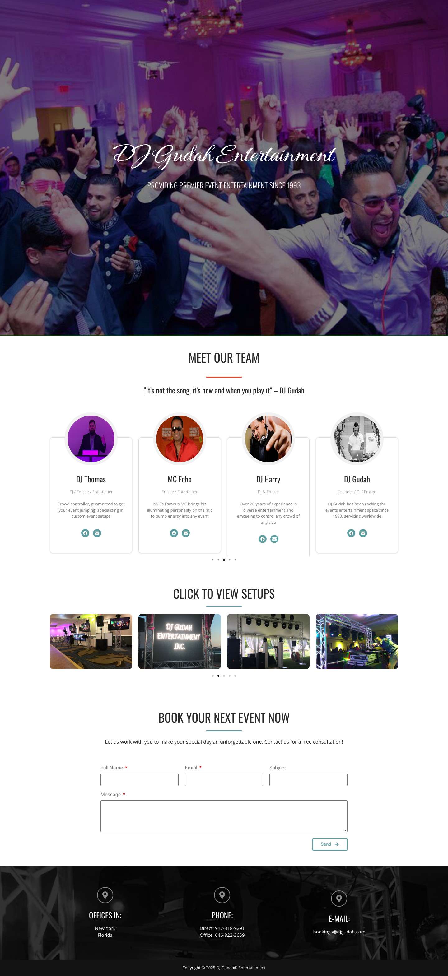 Home - DJ Gudah - Full Screenshot