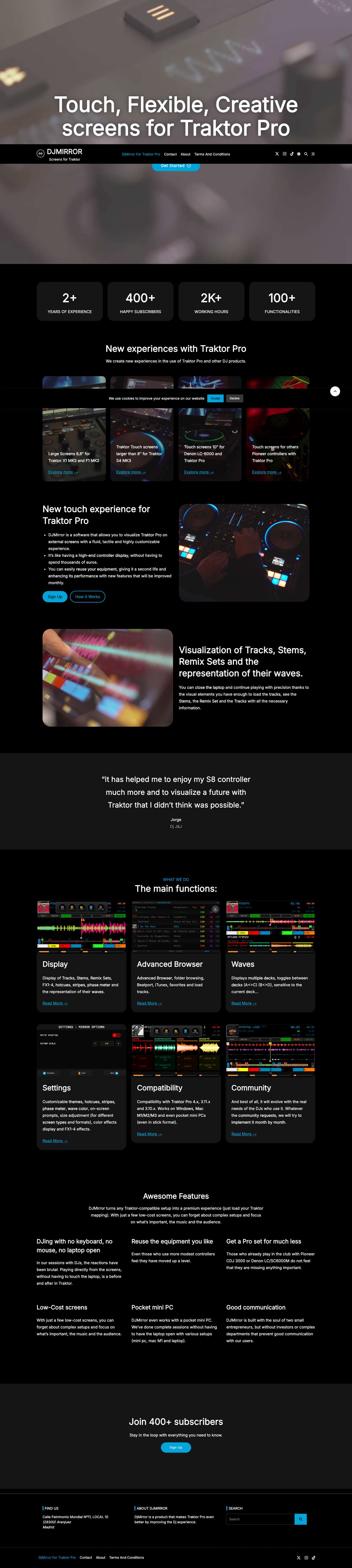 DjMirror - Screens for Traktor - Full Screenshot