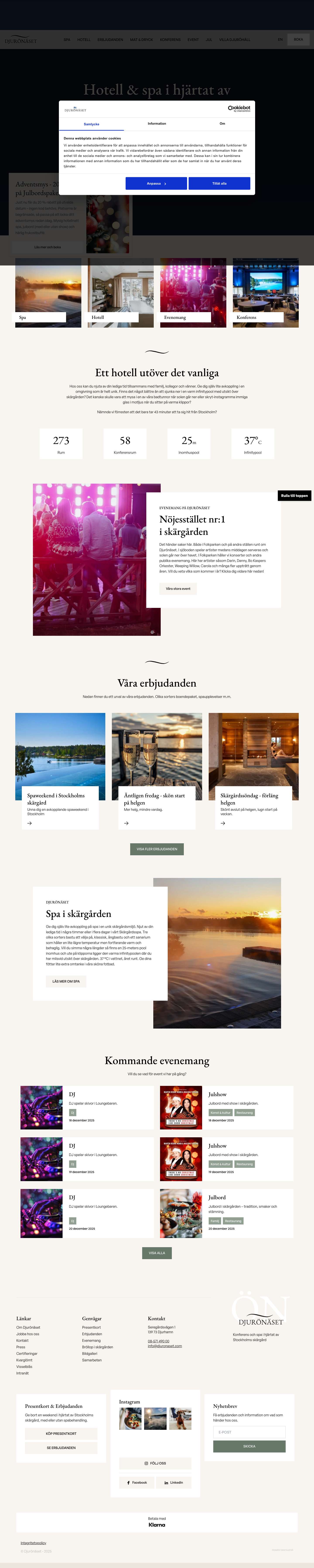 HEM - Djurönäset & Konferens - Full Screenshot