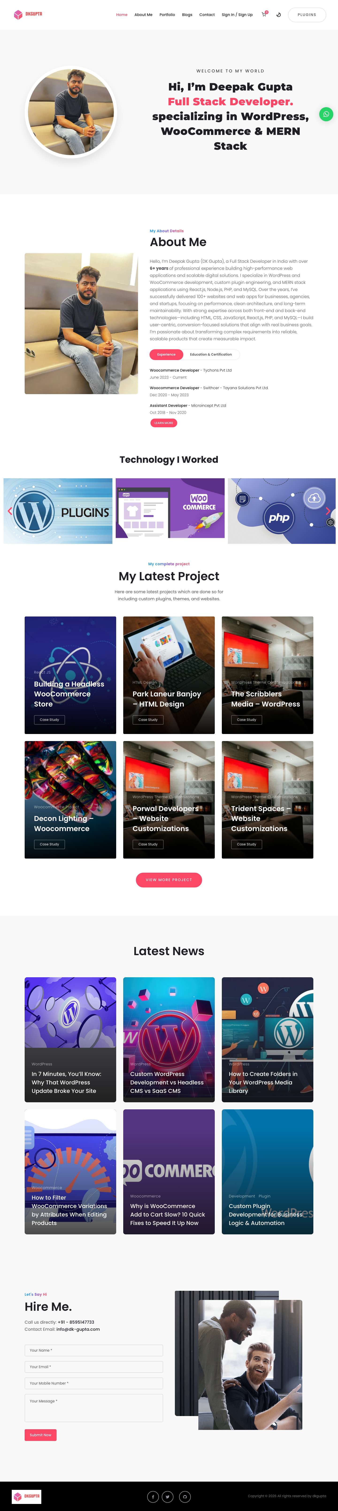 dk-gupta | Deepak Gupta | Deepak Gupta Developer - Full Screenshot