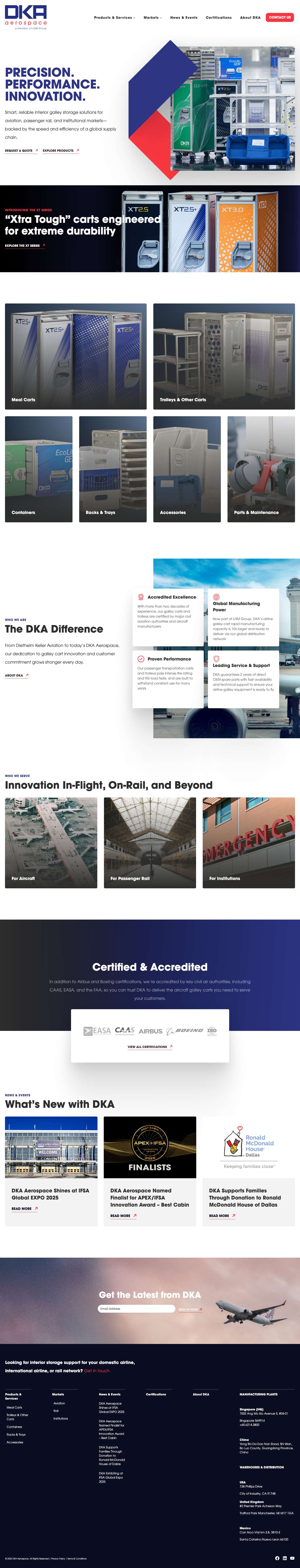 DKA Aerospace | Interior Galley Storage Solutions | HomeExpandExpandToggle MenuExpandExpand - Full Screenshot