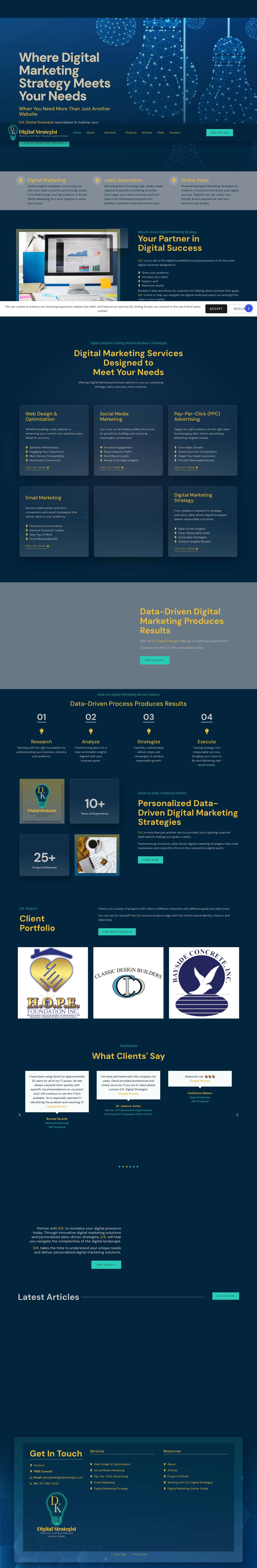 D.K. Digital Strategist - Virginia Beach Digital Marketing - Full Screenshot