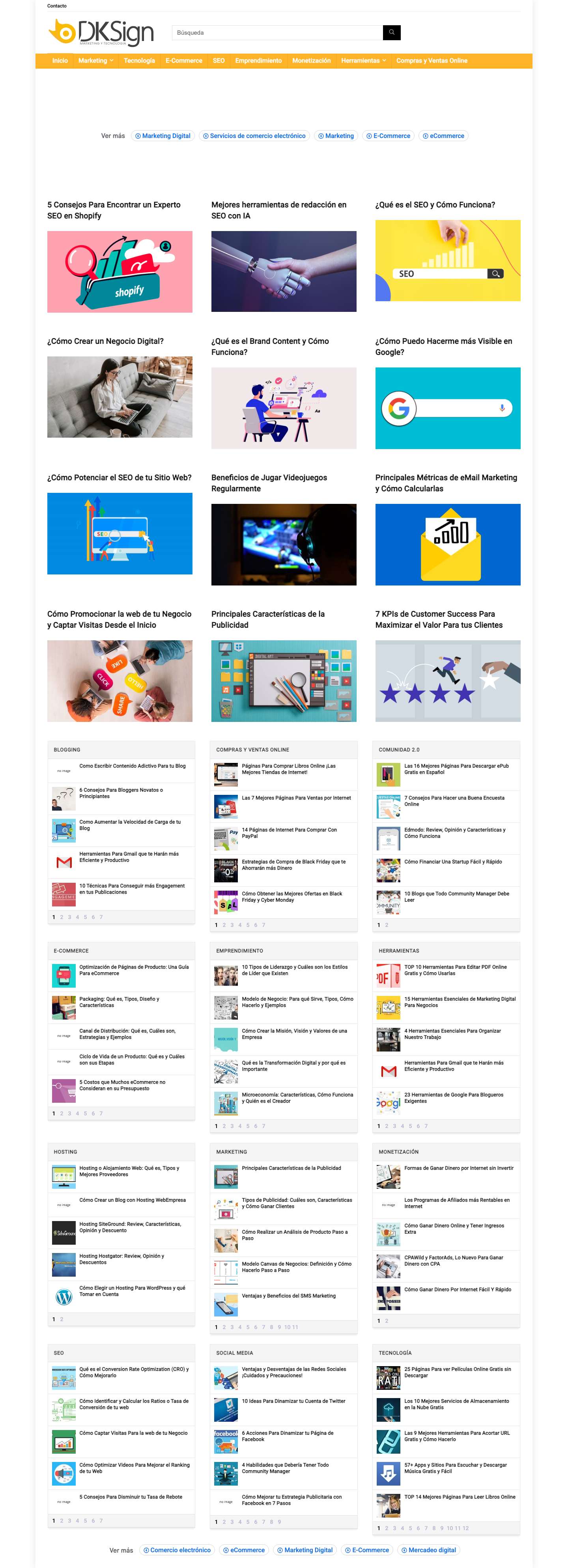 DKSign | Marketing y Tecnología - Full Screenshot