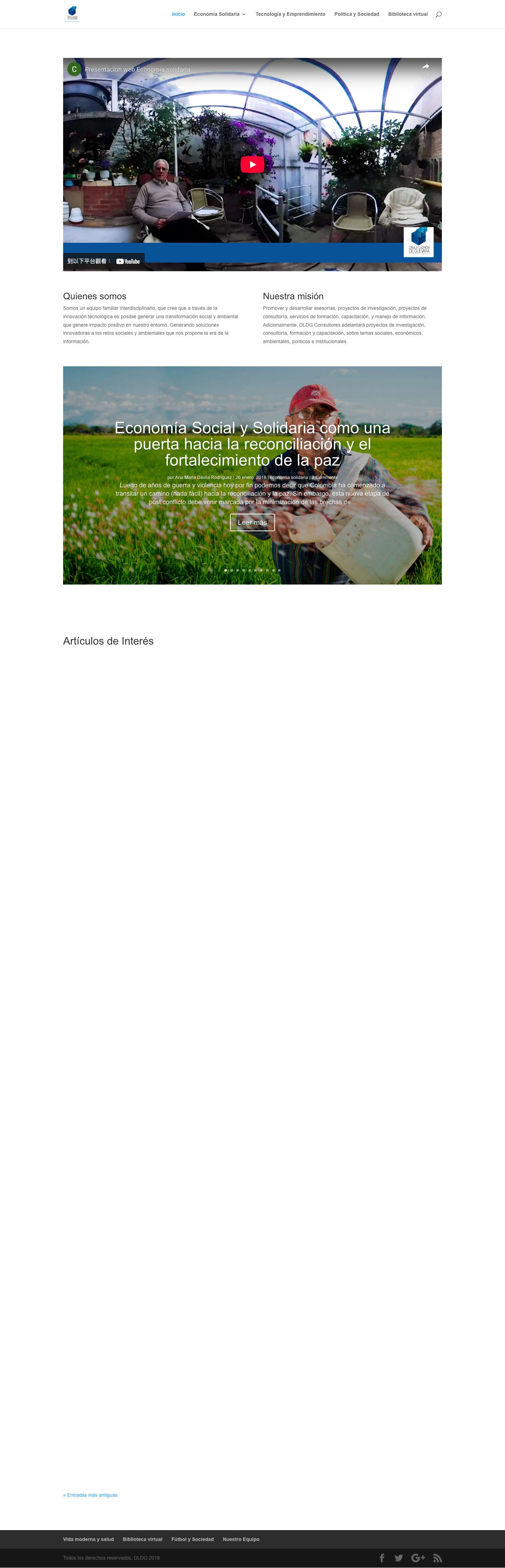 Bienvenidos a DLDG consultores | En este sitio encontraran información de interés - Full Screenshot