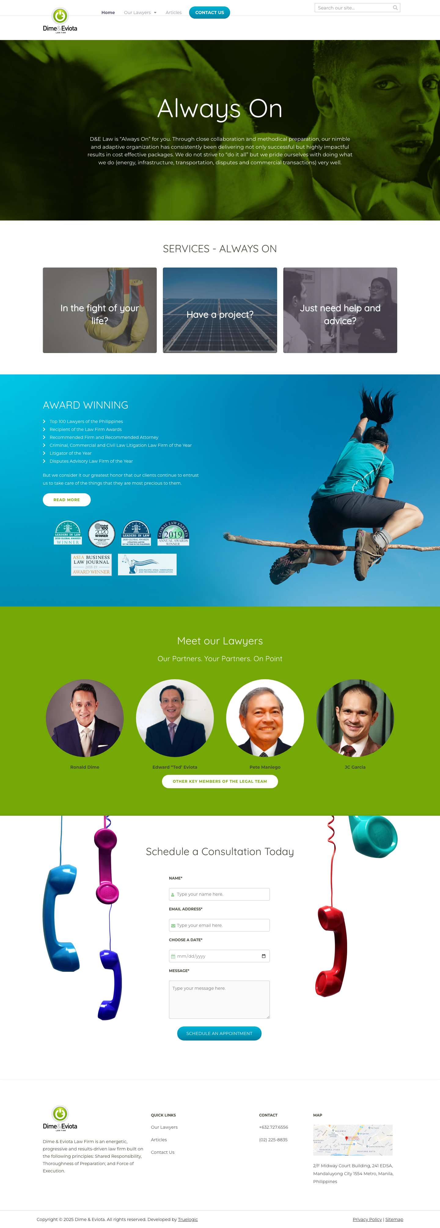 Home | Dime & Eviota - Full Screenshot