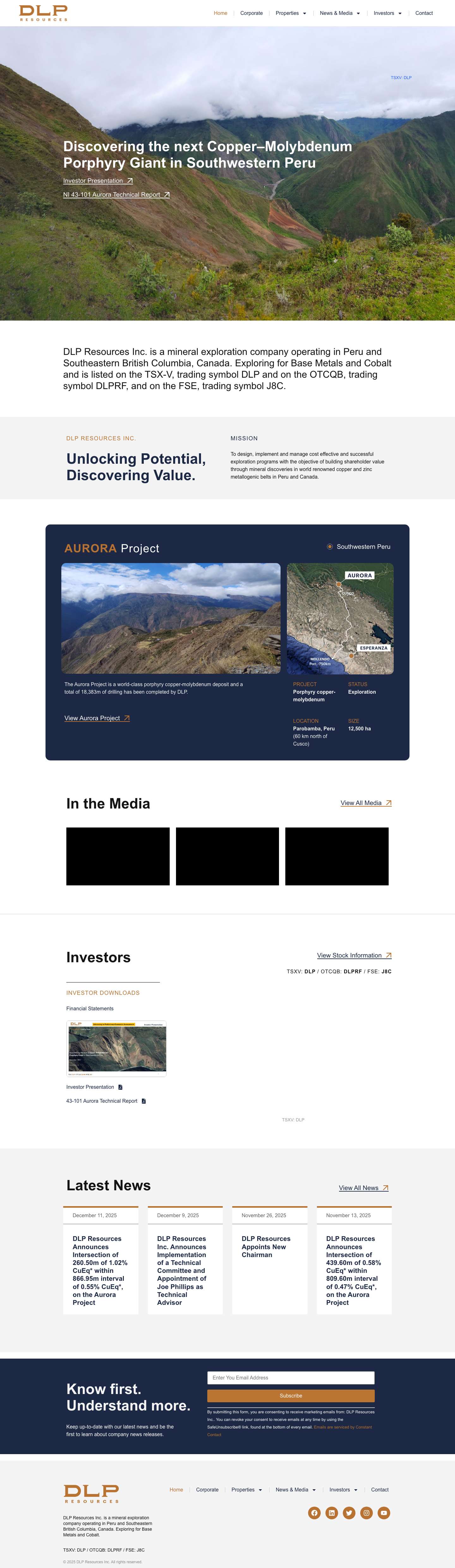 DLP Resources Inc. - Full Screenshot