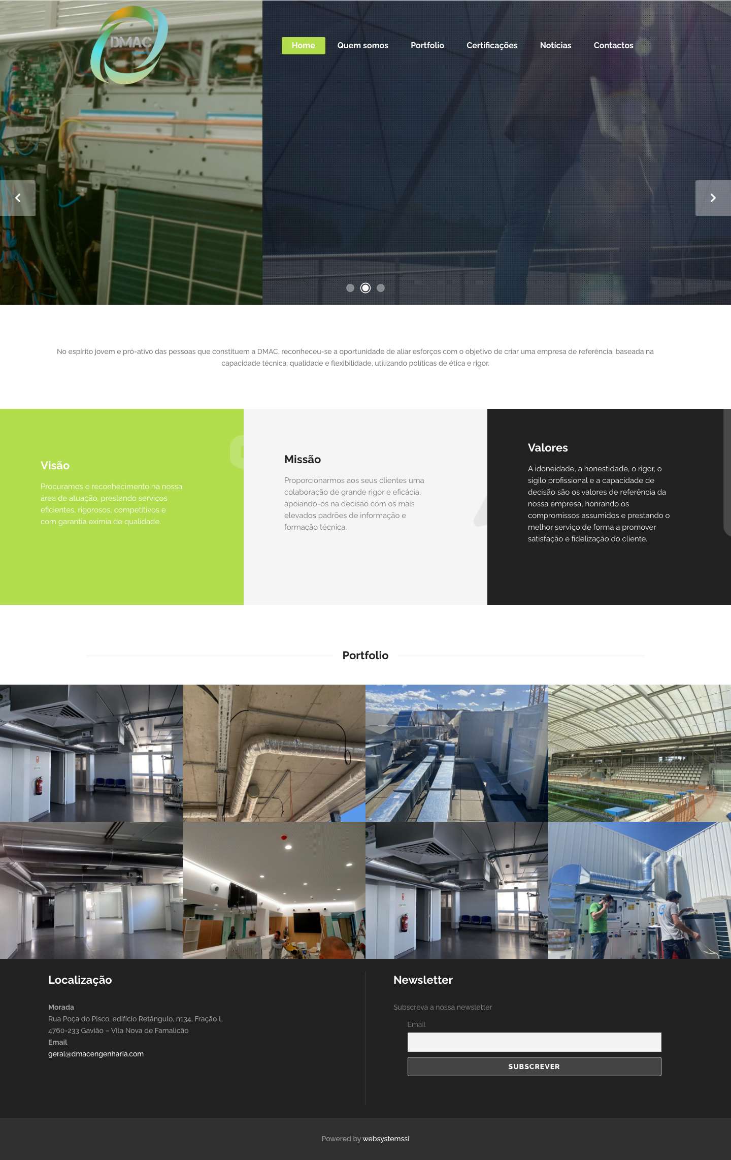 DMAC engenharia – DMAC engenharia - Full Screenshot